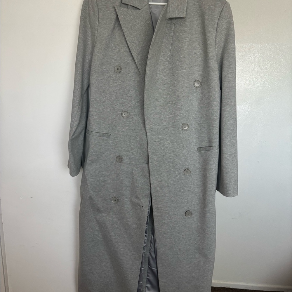 Good American Gray Trench Coat - Picture 2 of 2